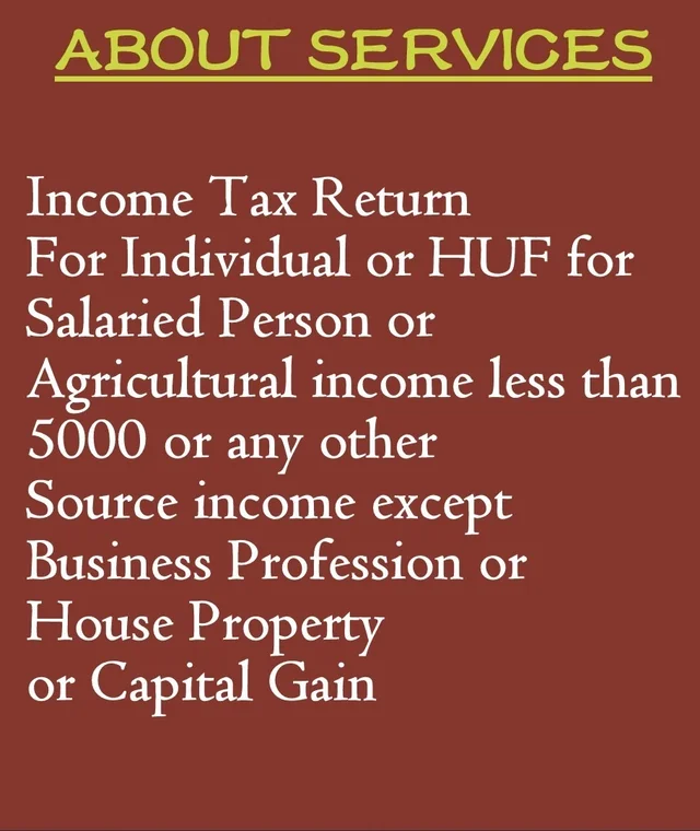 ITR 1 (For Salaried Person & Other Income) - https://forms.gle/PoDYzpTMhsk22AvAA, email to eprecust@gmail.com