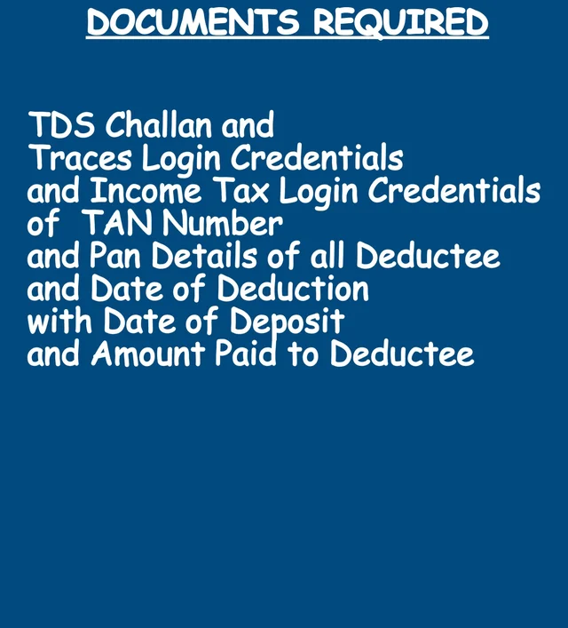 TDS Return (Quarterly) - https://forms.gle/PoDYzpTMhsk22AvAA, email to eprecust@gmail.com