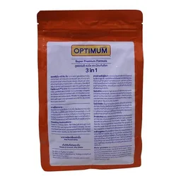 Optimum 3 in 1 Super Premium Formula 12% Spirulina 400g For All Goldfish, Carp Fish and Chichlid, High Protein and Spirulina - 400 GM
