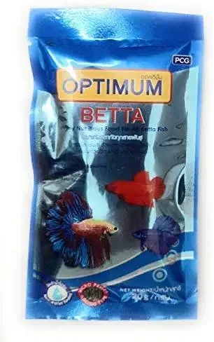 OPTIMUM BETTA|20GM| FISH FOOD FOR ALL BETTA FISH - 20 Gm