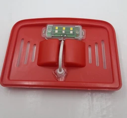 Single Betta House For Betta/Fighter Fish|ACRYLIC|With LED Light - 7.5 ML, Red