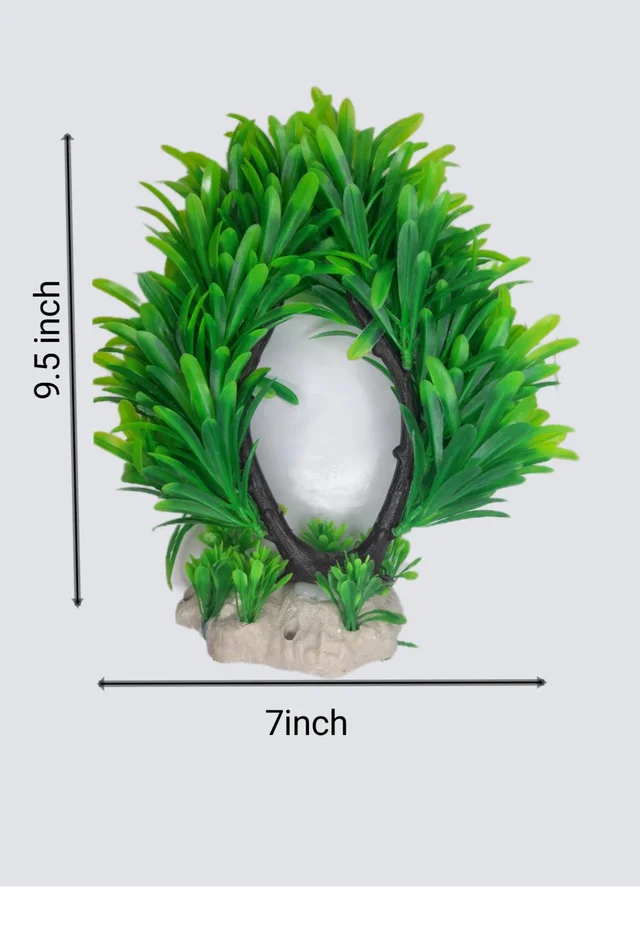 Artificial Plant For Decorate Aquarium| Soft Plastic Material - Green, 6015
