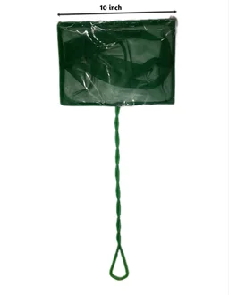 Fish Catching Net For Aquarium Purposes - Green, 10 Inch