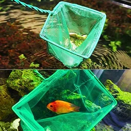 Fish Catching Net For Aquarium Purposes - Green, 10 Inch