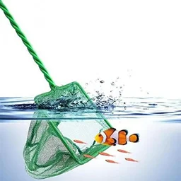 Fish Catching Net For Aquarium Purposes - Green, 10 Inch