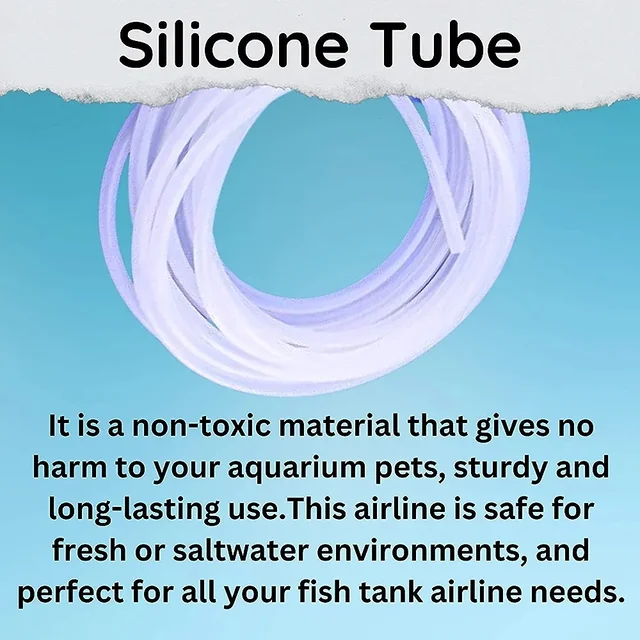 Silicon Transparent Pipe For Aquarium And Other Uses|Outer Diameter-5mm, Inner Diameter-4mm - 10 Feet