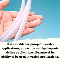 Silicon Transparent Pipe For Aquarium And Other Uses|Outer Diameter-5mm, Inner Diameter-4mm - 150 Feet