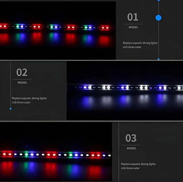 T8 Aquarium Light Discolour|Waterproof|Changeable Colour - 76.5 Cm/D-1000
