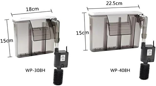 Hang-On Back(HOB) Filters For Aquariums|Aquarium External Filter Systems|Slim Filter - 508H-F.Max:800Litre/H