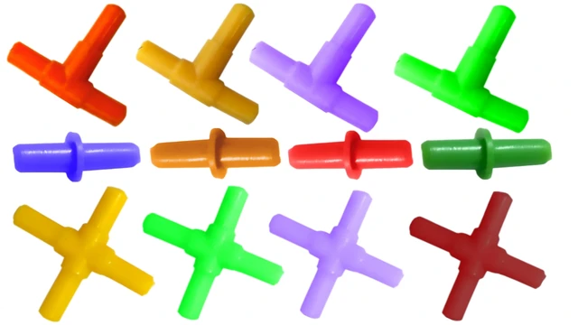Pipe Connector / Joiner - 3 Types of 30 Pieces