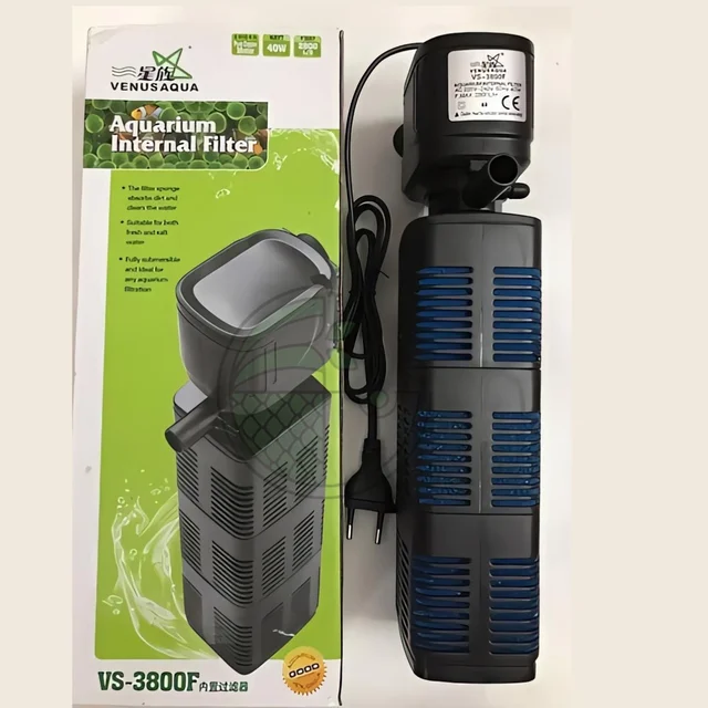 Venus Aqua VS-3800F With 3-Stage Filter Chamber | High Performance Aquarium Internal Filter – 40W, 3800 L/H - 3-Stage, VS-3800F, 40W