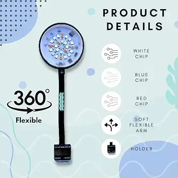 Multicolor RGB Clip Light| Round Shape - 6.4 Inch