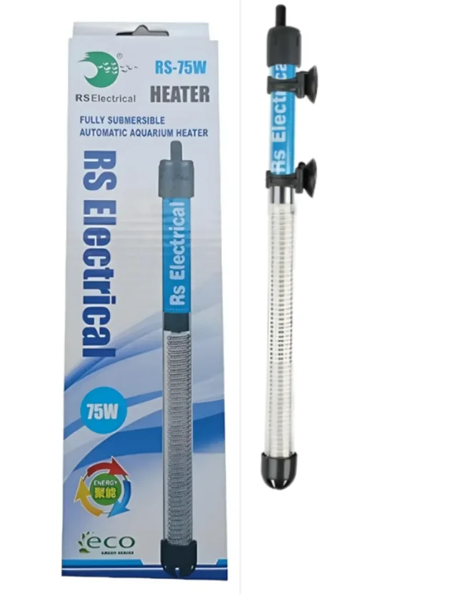 RS Aquarium Heater 300 Watt | Fully Submersible | Auto Cut Off Facility | Adjustable Temperature With Indicator Light - 75 Watt