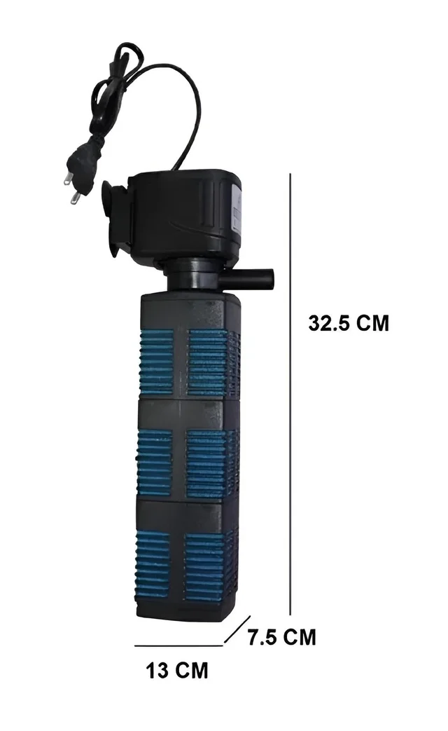 Venus Aqua VS-3800F With 3-Stage Filter Chamber | High Performance Aquarium Internal Filter – 40W, 3800 L/H - 3-Stage, VS-3800F, 40W
