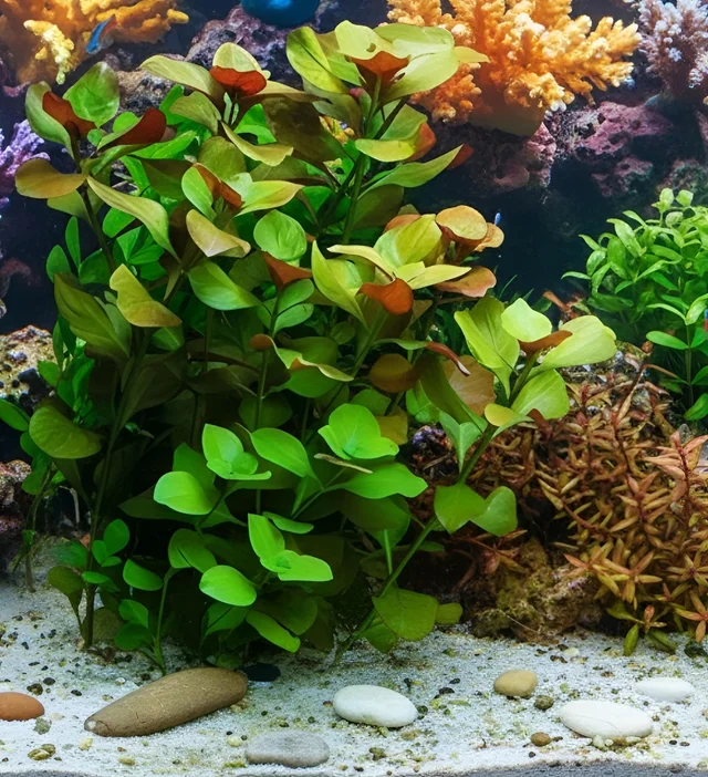 Aquarium Plants Ludwigia Repens Live Aquarium Plant – Vibrant Red & Green Aquatic Stem Plant for Freshwater Aquariums - Stem