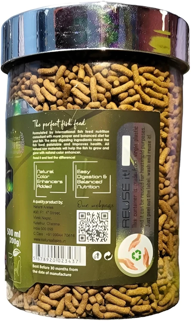 WA AROWANA NUTRI STICKS | FOOD FOR AROWANA FISH | 200GM/500ML - 200 GM