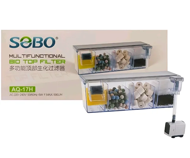 SOBO Multifunctional Bio Top Filter AQ 17H for Efficient Water Filtration - AQ 17H