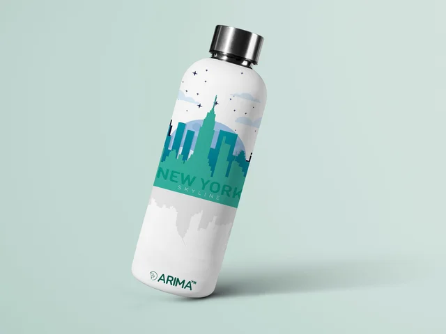 980ml Arima UV & 3D Printed - Newyork with Stars - White