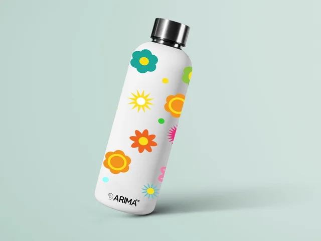 980ml Arima UV & 3D Printed - Sun Star Flowers - White