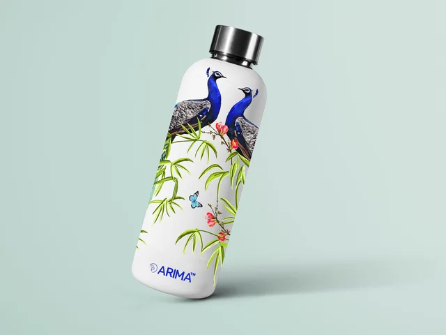 ARIMA 980ml Arima UV & 3D Printed - Twin Peacock on Branches - White - WHITE, https://youtu.be/Dgdem09WjXg, 0.32