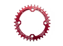 IXF MTB Crankset 104BCD Bike Crank 170mm Snail Chainring Red slick 1 speed (1x )hollowtech