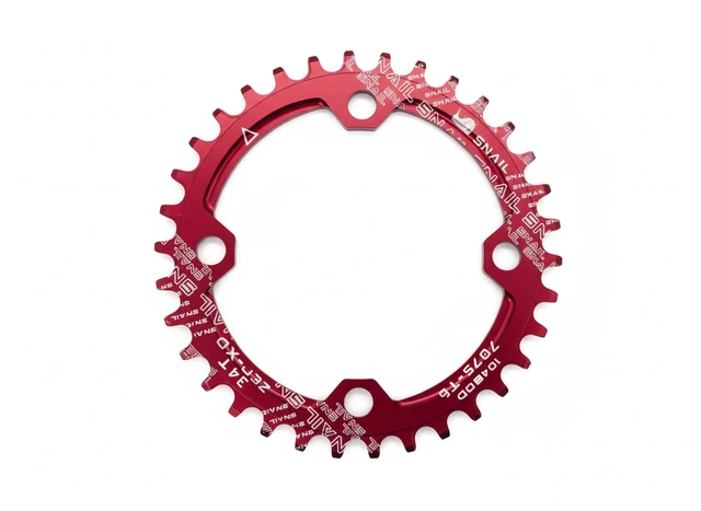 IXF MTB Crankset 104BCD Bike Crank 170mm Snail Chainring Red slick 1 speed (1x )hollowtech