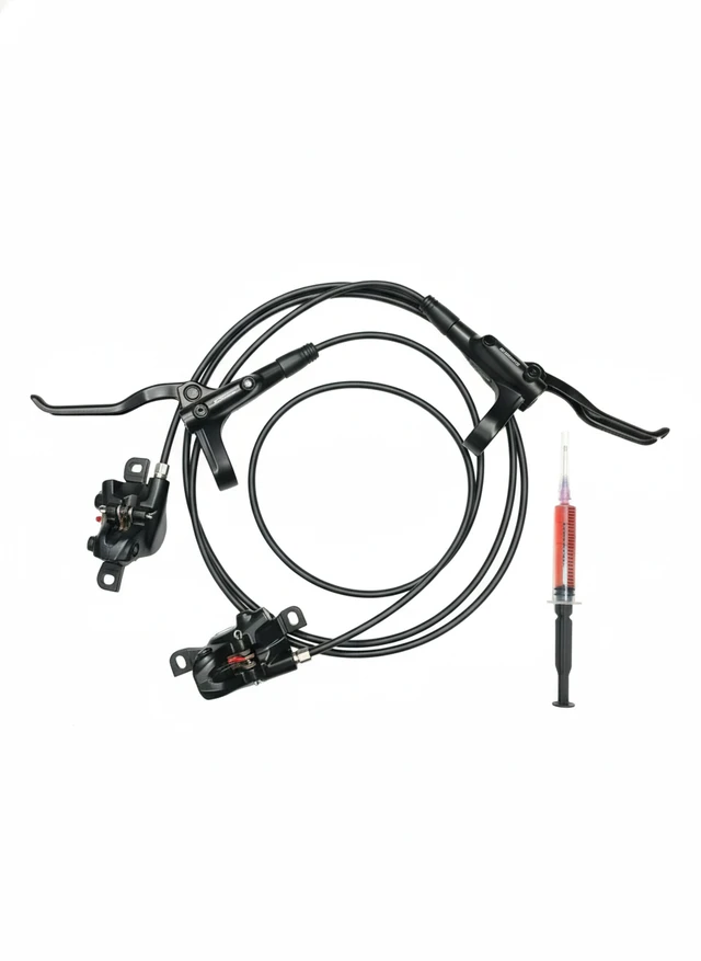 Shimano MT200 Hydraulic Break European Standard Combo Break (Front And Rear) with 5ml Shiamno Hydraulic oil