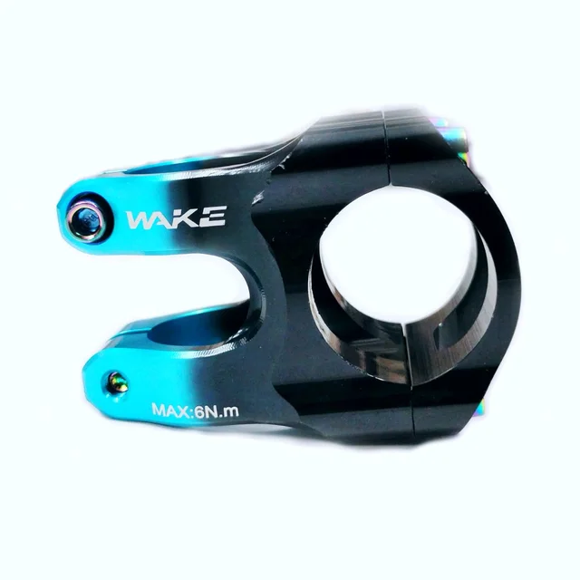 Wake 31.8MM Aluminum Alloy Cycling Bicycle Bike MTB Handlebar Stem High-Strength Handlebar Stem Fit for Most Mountain Bike Road Bike MTB BMX Track Bike Black And Blue Combination