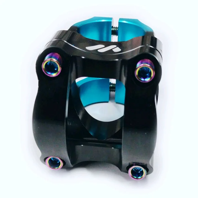 Wake 31.8MM Aluminum Alloy Cycling Bicycle Bike MTB Handlebar Stem High-Strength Handlebar Stem Fit for Most Mountain Bike Road Bike MTB BMX Track Bike Black And Blue Combination