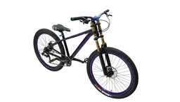 Custom Build mtb stunt cycle purple and black combination with Alloy-steel body