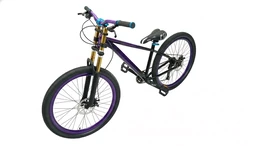 Custom Build mtb stunt cycle purple and black combination with Alloy-steel body
