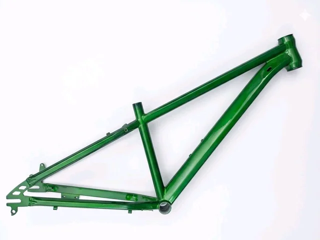 MTB Stunt Cycle Frame Alloy Steel Green Color 