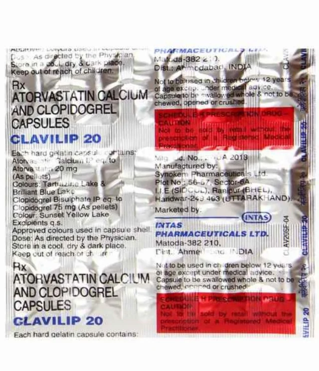 Clavilip 20 Capsule - Prescription Required