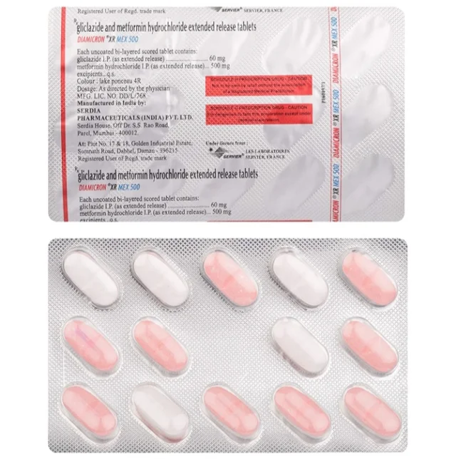 DIAMICRON XR MEX 500mg Tablet 15's