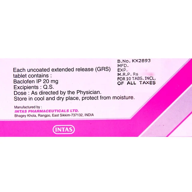 Baclof OD 20 Tablet - Prescription Required