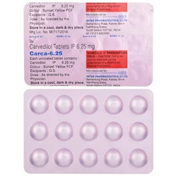 Carca 6.25 Tablet - Prescription Required