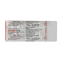 Diamicron XR 60 Tablet - Prescription Required