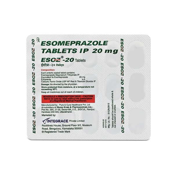 Esoz 20 Tablet - Prescription Required