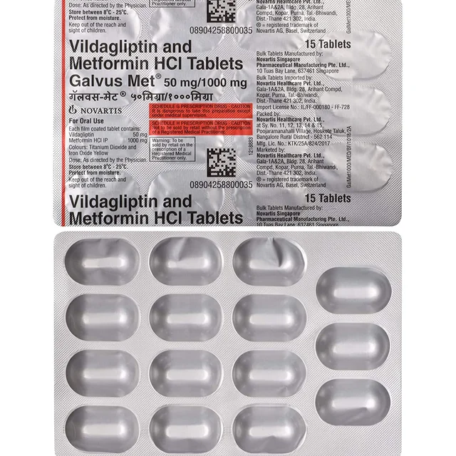Galvus Met 50mg/1000mg Tablet - Prescription Required