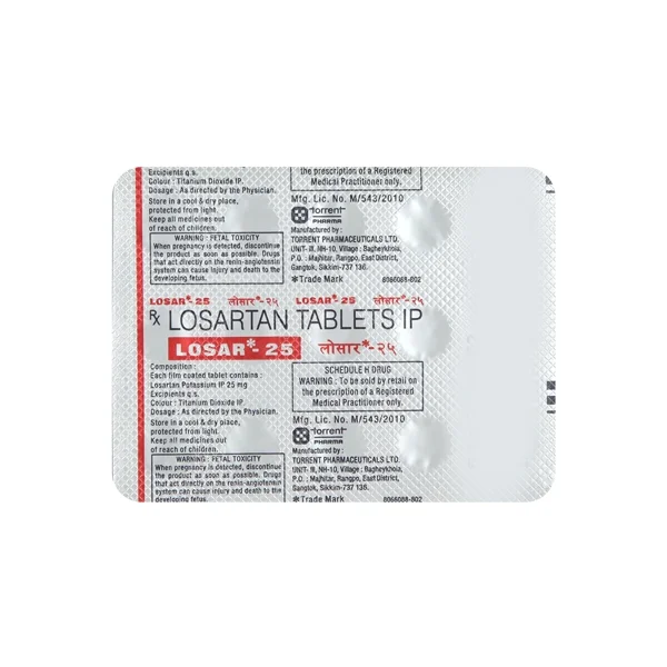 Losar 25 Tablet - Prescription Required