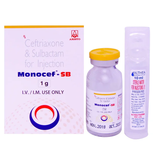 Monocef-SB 1g Injection - Prescription Required