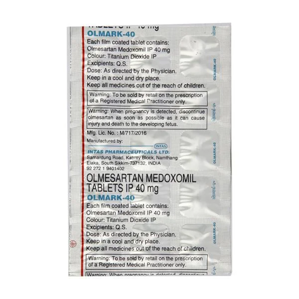 Olmark 40 Tablet - Prescription Required
