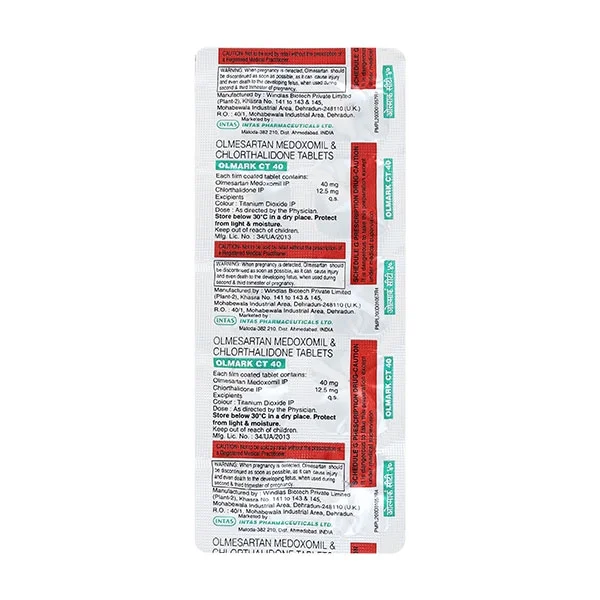 Olmark CT 40 Tablet - Prescription Required