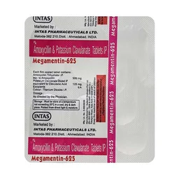 Megamentin 625 Tablet - Prescription Required