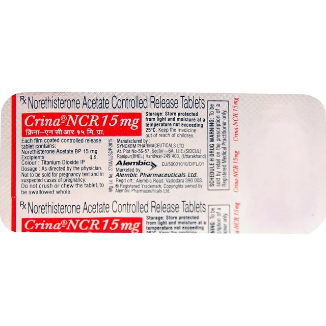 Crina NCR 15mg Tablet -
