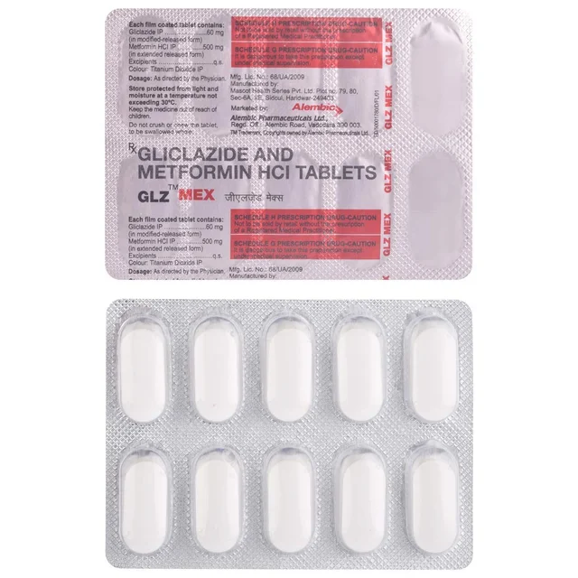 GLZ MEX 30mg/500mg Tablet - Prescription Required