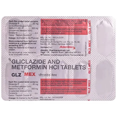 GLZ MEX 30mg/500mg Tablet - Prescription Required