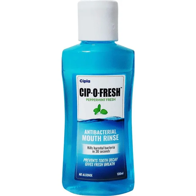 Cipla Peppermint Fresh Cip-O-Fresh Antibacterial Mouth Rinse