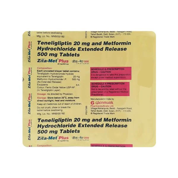 ZITAMET PLUS 20/500MG 1*15