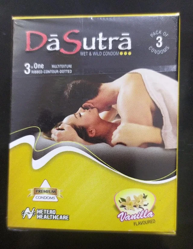 Da Sutra Wet & Wild Condom Vanilla Flavour Pack Of 3